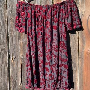 Forever 21 Floral Off Shoulder Dress